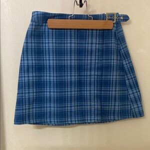 Blue Plaid Women's Skirt